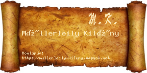 Müllerleily Kilény névjegykártya